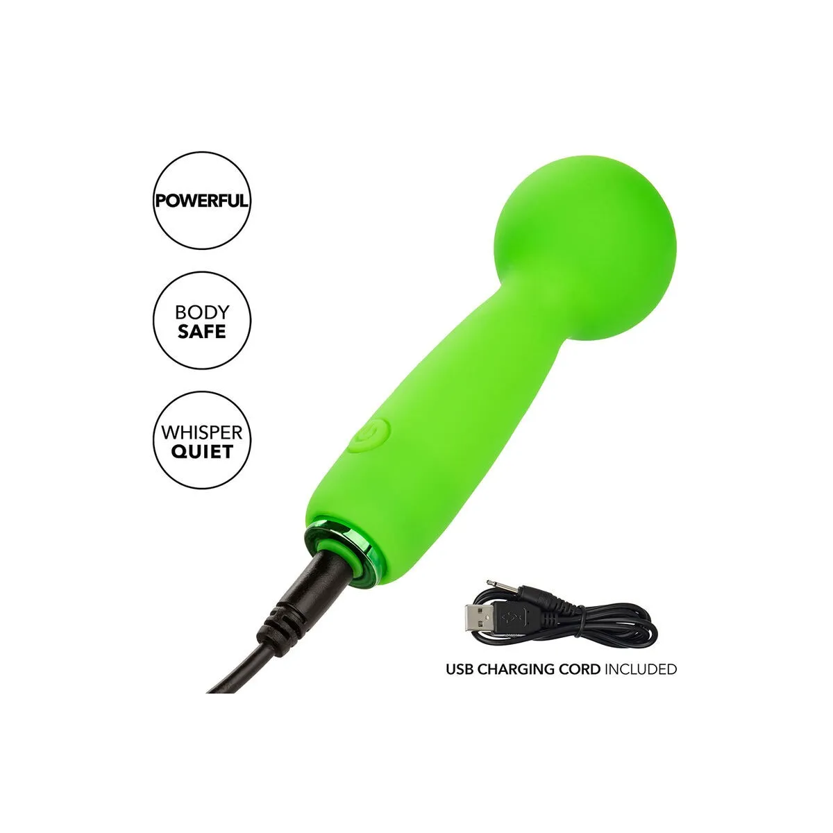 Neon Vibes The Bubbly Vibe Mini-Massager 10 Vibrationen Grün von Calexotics | Fesselliebe.de