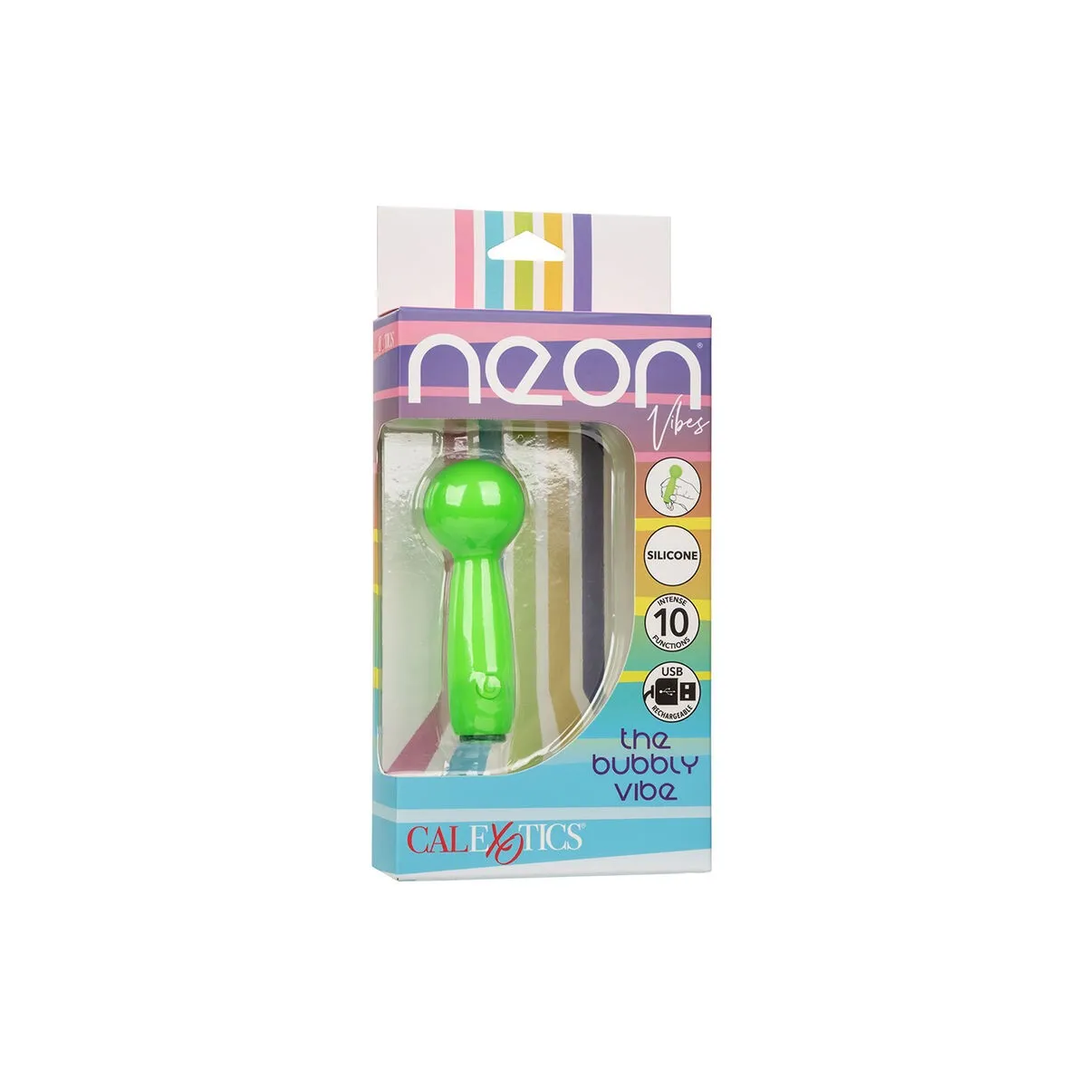 Neon Vibes The Bubbly Vibe Mini-Massager 10 Vibrationen Grün von Calexotics | Fesselliebe.de