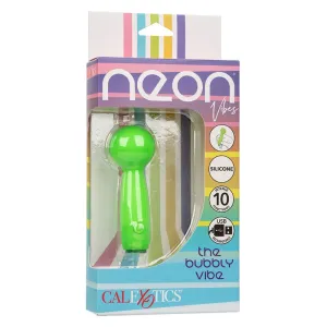 Neon Vibes The Bubbly Vibe Mini-Massager 10 Vibrationen Grün von Calexotics