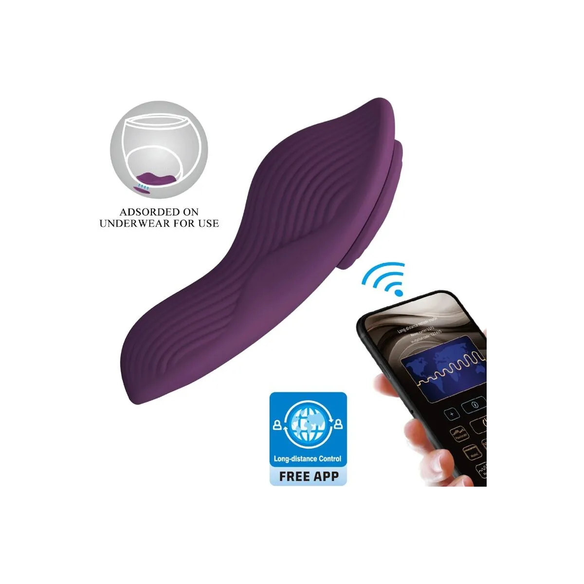 Mane Lay On Clitoris Massager 10 Vibrationen mit Fernbedienung Lila von Pretty Love | Fesselliebe.de