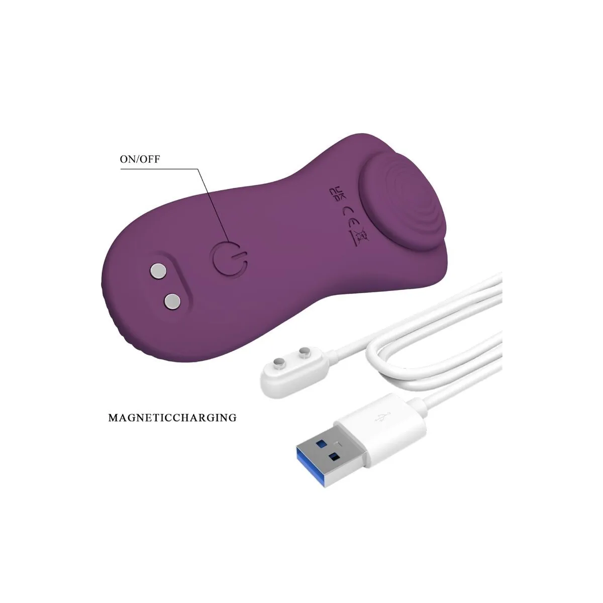 Mane Lay On Clitoris Massager 10 Vibrationen mit Fernbedienung Lila von Pretty Love | Fesselliebe.de