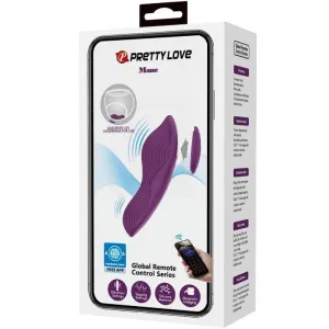 Mane Lay On Clitoris Massager 10 Vibrationen mit Fernbedienung Lila von Pretty Love