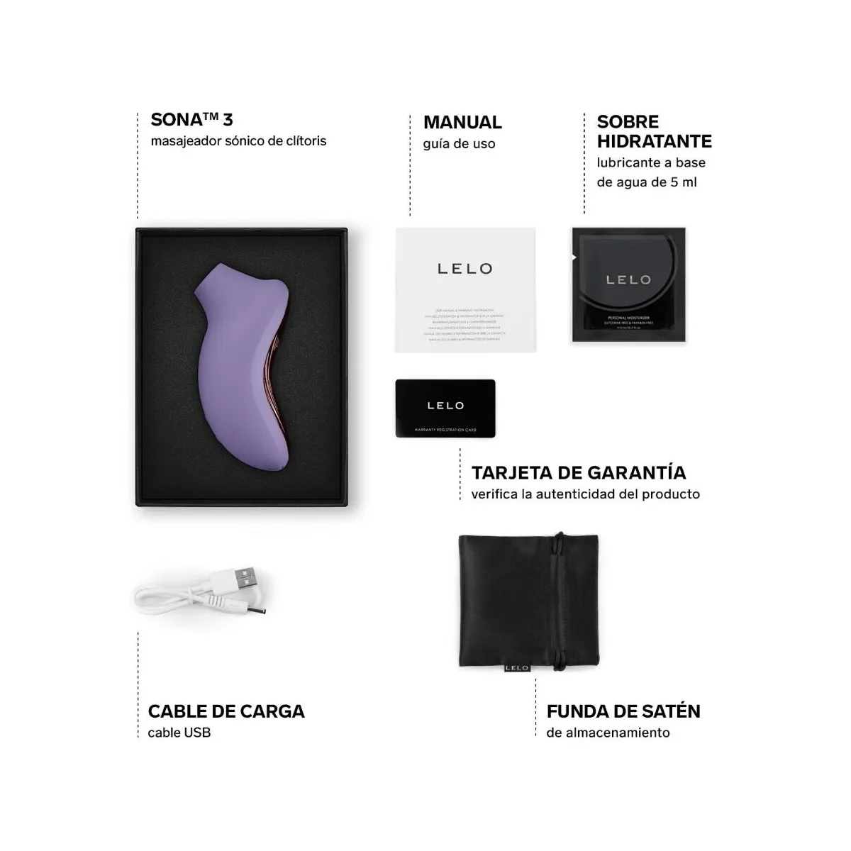 Sona 3 Sonic Clitoral Massager Violet Dusk von Lelo | Fesselliebe.de