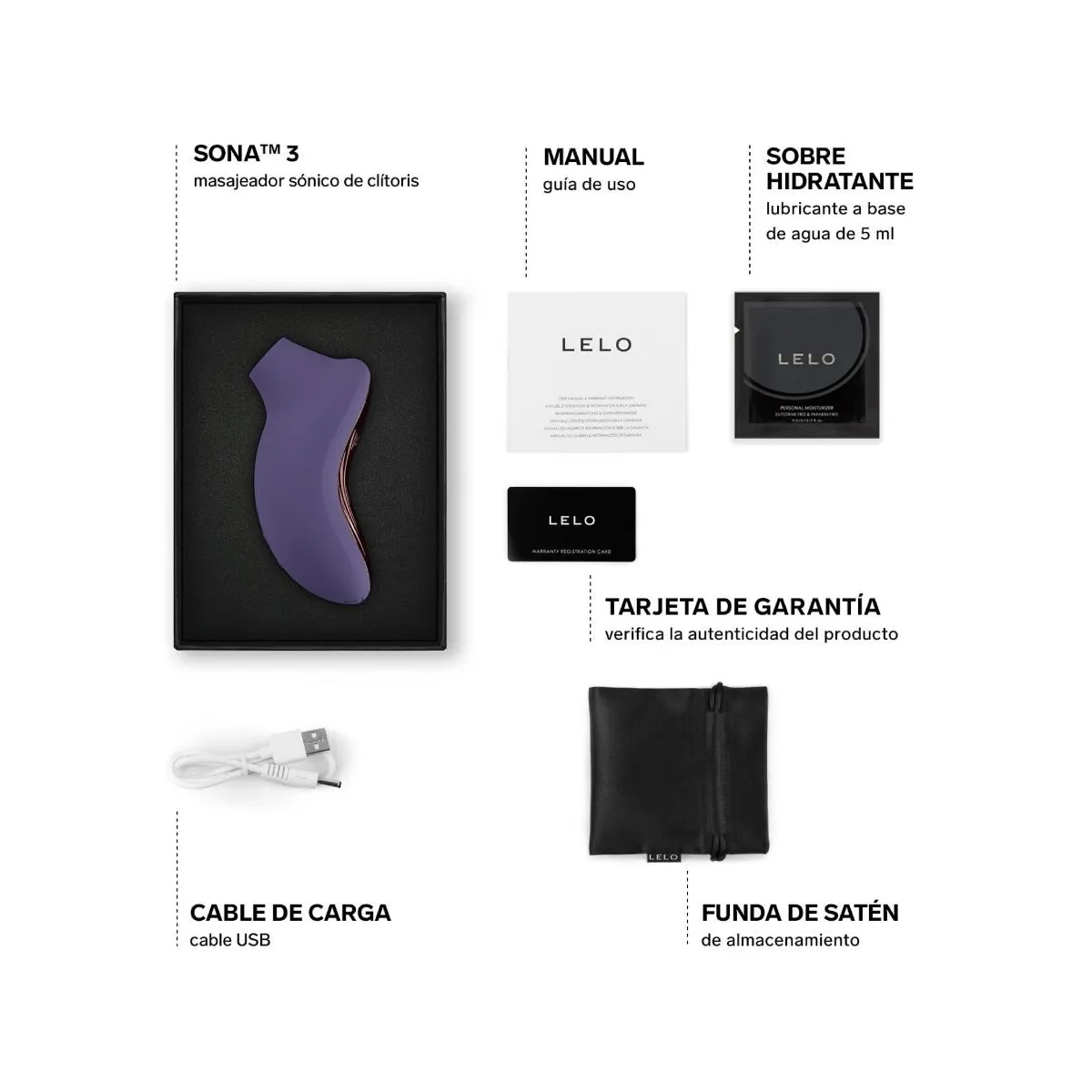 Sona 3 Sonic Klittorialmassagegerät Cyber Purple von Lelo | Fesselliebe.de