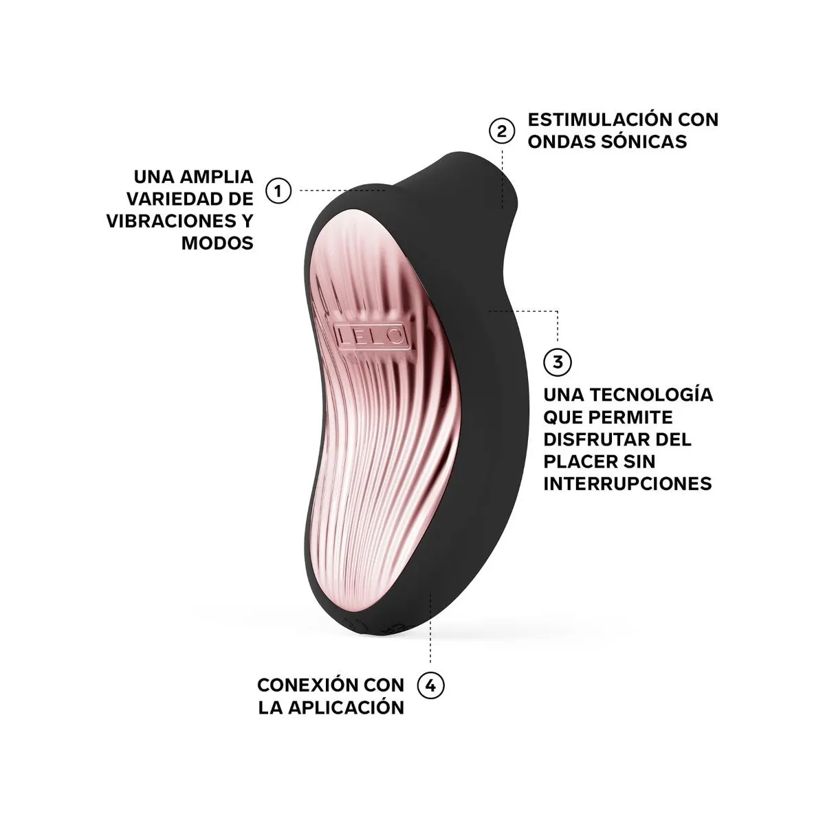 Sona 3 Cruise Sonic Klitoralsager Schwarz von Lelo | Fesselliebe.de