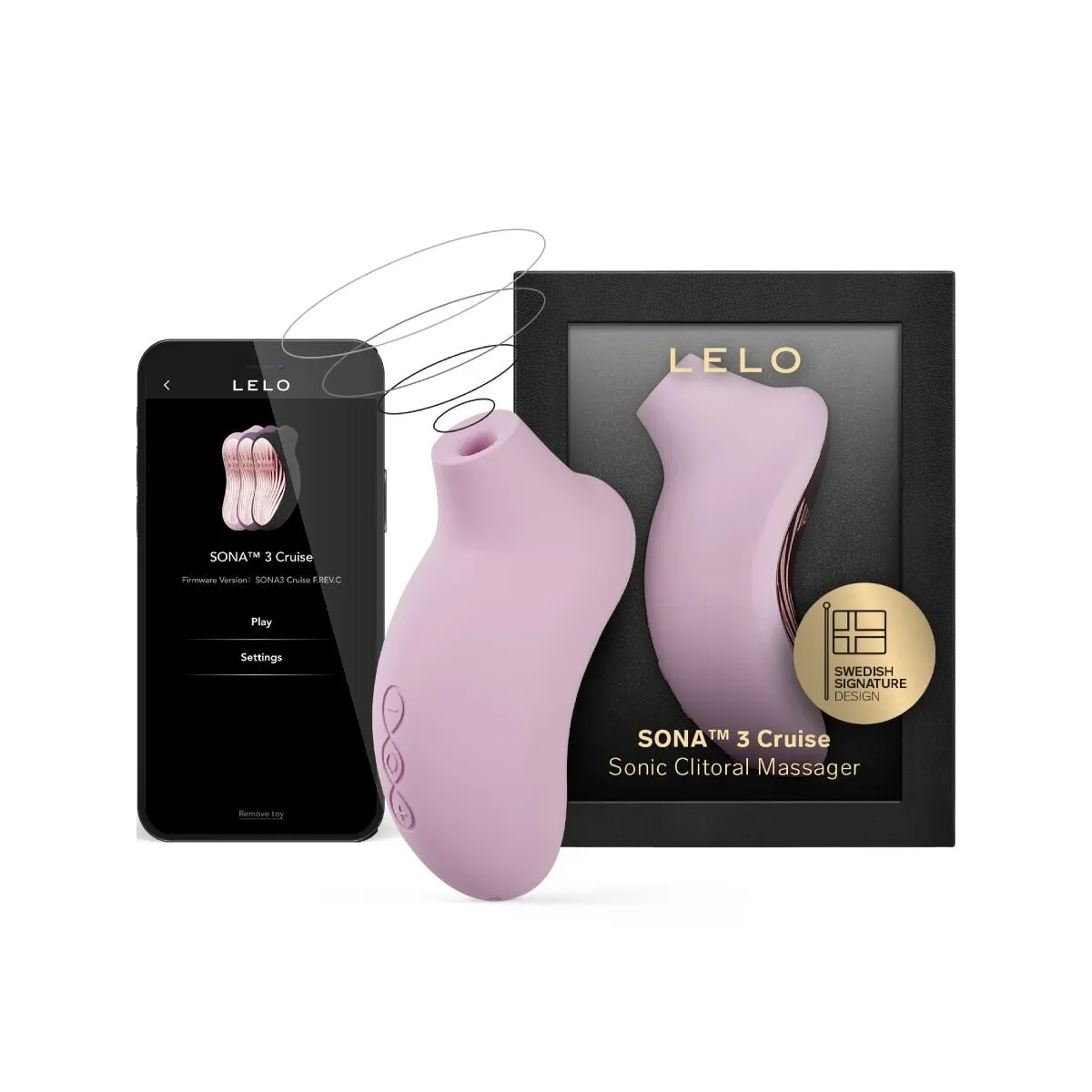 Sona 3 Cruise Sonic Klitoralsager Zartrosa von Lelo | Fesselliebe.de