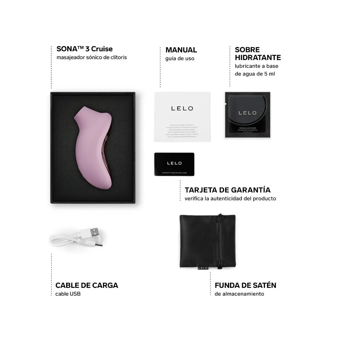 Sona 3 Cruise Sonic Klitoralsager Zartrosa von Lelo | Fesselliebe.de