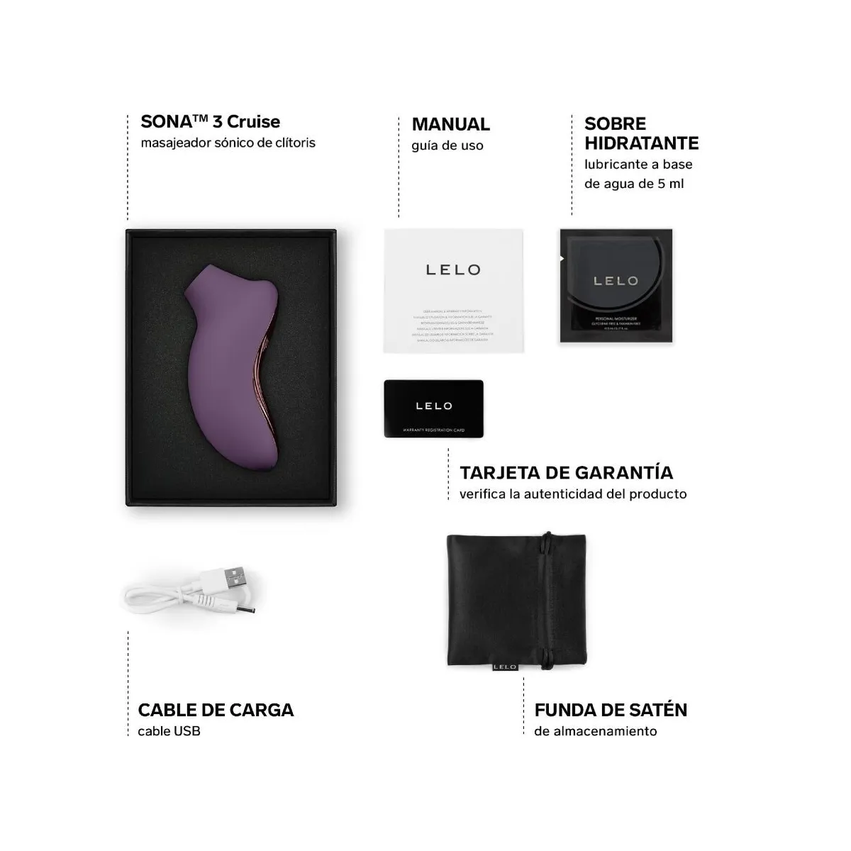 Sona 3 Cruise Sonic Klitormassager Plum von Lelo | Fesselliebe.de