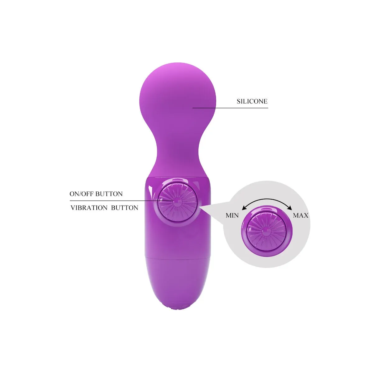 Lila Mini-Persönliches Massager von Pretty Love | Fesselliebe.de