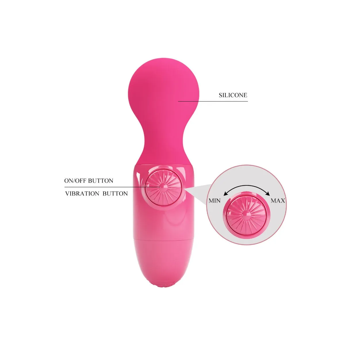 Magenta Mini Persönliches Massager von Pretty Love | Fesselliebe.de