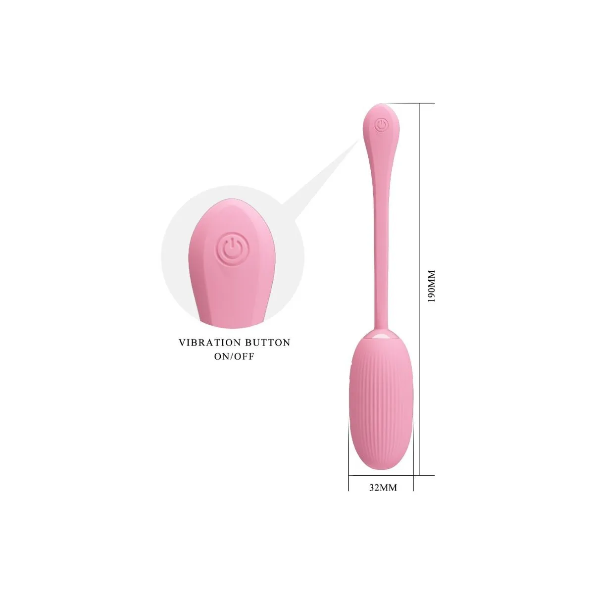 Doreen Pink wiederaufladbares Vibrations-Ei von Pretty Love Smart | Fesselliebe.de