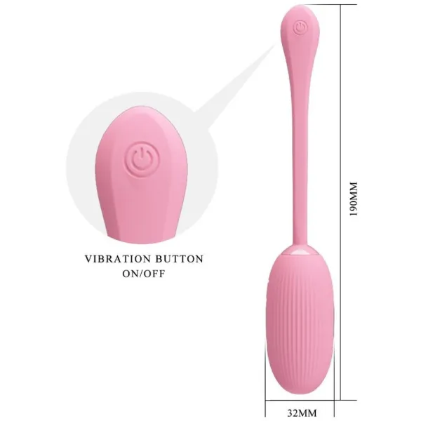 Doreen Pink wiederaufladbares Vibrations-Ei von Pretty Love Smart | Fesselliebe.de