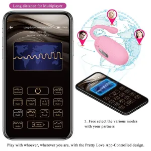 Doreen Pink wiederaufladbares Vibrations-Ei von Pretty Love Smart