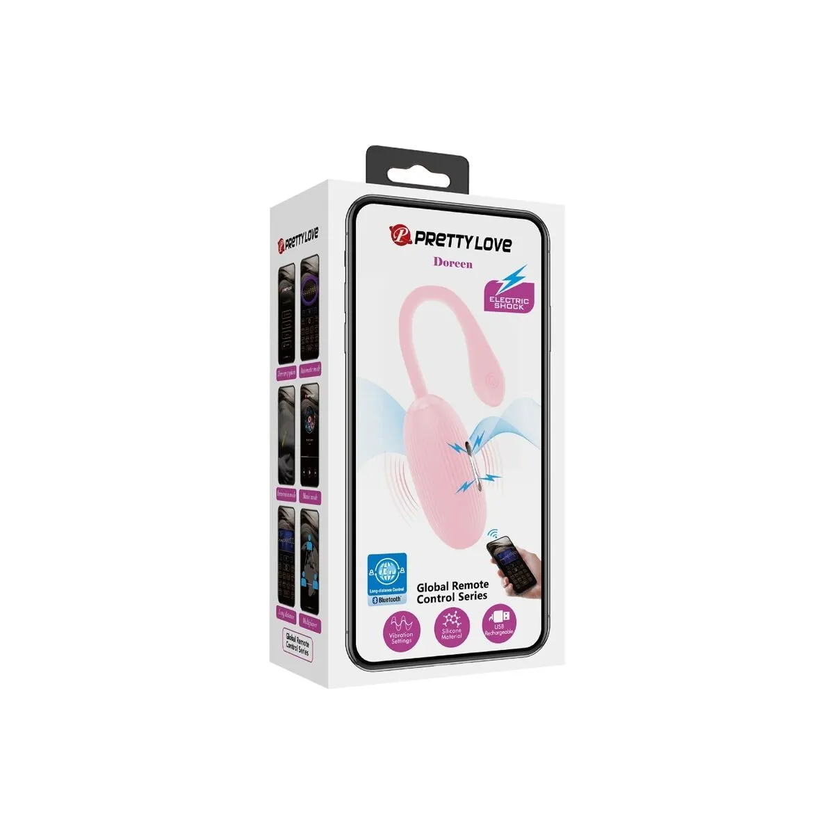Doreen Pink wiederaufladbares Vibrations-Ei von Pretty Love Smart | Fesselliebe.de
