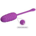 Vibrierendes Ei mit Lila wiederaufladbarer Meerestextur von Pretty Love Smart