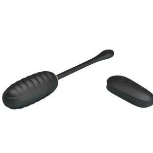 Doreen Luxury wiederaufladbares Vibrierendes Ei Schwarz mit Fernbedienung von Pretty Love Smart