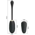 Doreen Luxury wiederaufladbares Vibrierendes Ei Schwarz mit Fernbedienung von Pretty Love Smart
