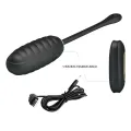 Doreen Luxury wiederaufladbares Vibrierendes Ei Schwarz mit Fernbedienung von Pretty Love Smart