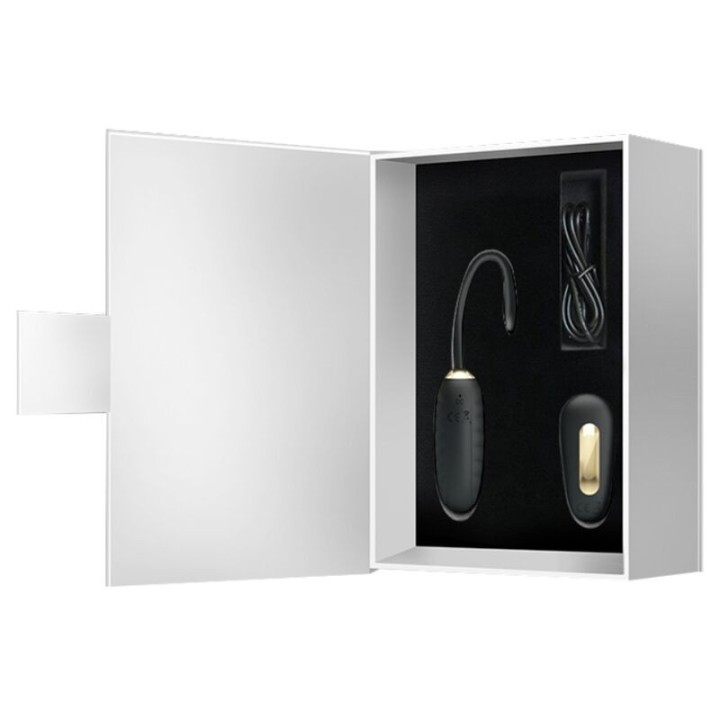 Doreen Luxury wiederaufladbares Vibrierendes Ei Schwarz mit Fernbedienung von Pretty Love Smart | Fesselliebe.de