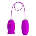 Daisy Dual Egg wiederaufladbarer Vibrator Lila von Pretty Love Flirtation