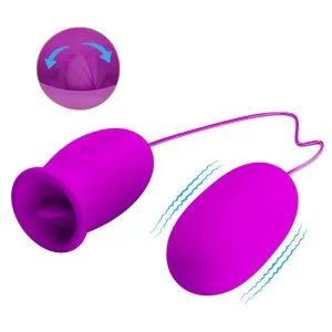 Daisy Dual Egg wiederaufladbarer Vibrator Lila von Pretty Love Flirtation