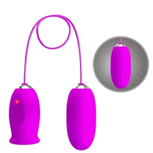 Daisy Dual Egg wiederaufladbarer Vibrator Lila von Pretty Love Flirtation