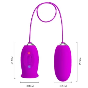 Daisy Dual Egg wiederaufladbarer Vibrator Lila von Pretty Love Flirtation