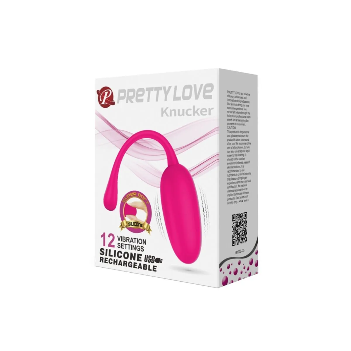 Knucker Pink wiederaufladbares Vibrations-Ei von Pretty Love Flirtation | Fesselliebe.de