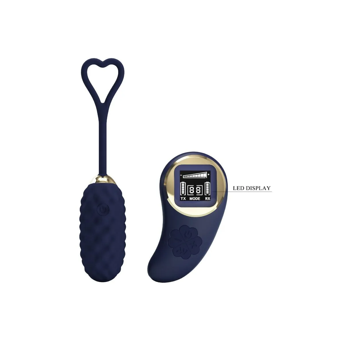 Vivian Blue Vibrations-Ei mit Fernbedienung von Pretty Love Led | Fesselliebe.de