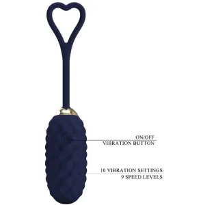 Vivian Blue Vibrations-Ei mit Fernbedienung von Pretty Love Led