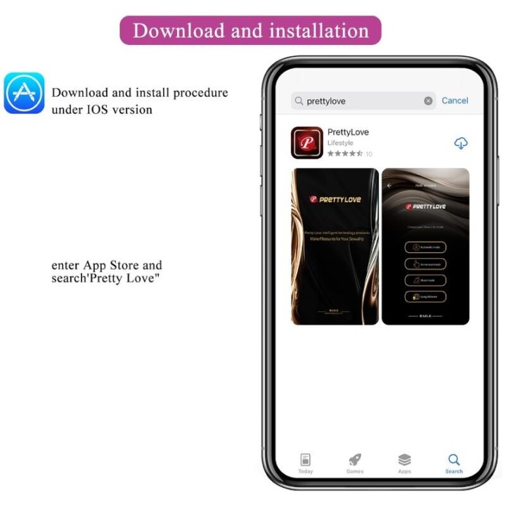 Vibrierendes Ei der Nymphe, App-Gesteuert, Lila von Pretty Love Bottom | Fesselliebe.de