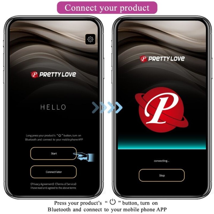Vibrierendes Ei der Nymphe, App-Gesteuert, Lila von Pretty Love Bottom | Fesselliebe.de