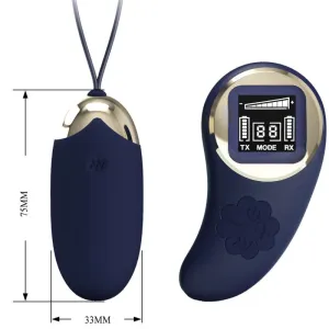 Mina Vibrierendes Ei mit Fernbedienung Blau von Pretty Love Led