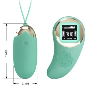 Grüne mit Fernbedienung, Vibrierende Eiermine von Pretty Love Led