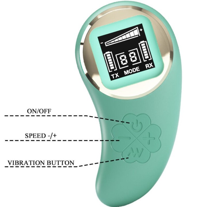Grüne mit Fernbedienung, Vibrierende Eiermine von Pretty Love Led | Fesselliebe.de