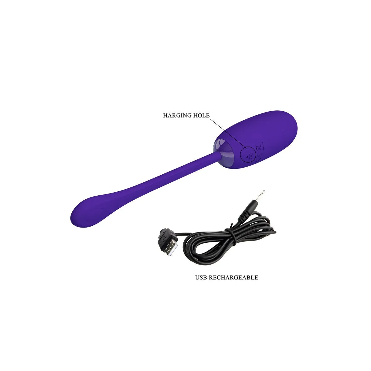 Julius Wasserdichtes, wiederaufladbares Vibrierendes Ei Lila von Pretty Love Smart | Fesselliebe.de