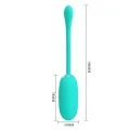 Julius Wasserdichtes, wiederaufladbares Vibrierei Aqua Green von Pretty Love Smart