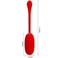 Kirk wiederaufladbares Vibrationsei Rot von Pretty Love Smart