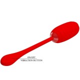 Kirk wiederaufladbares Vibrationsei Rot von Pretty Love Smart | Fesselliebe.de