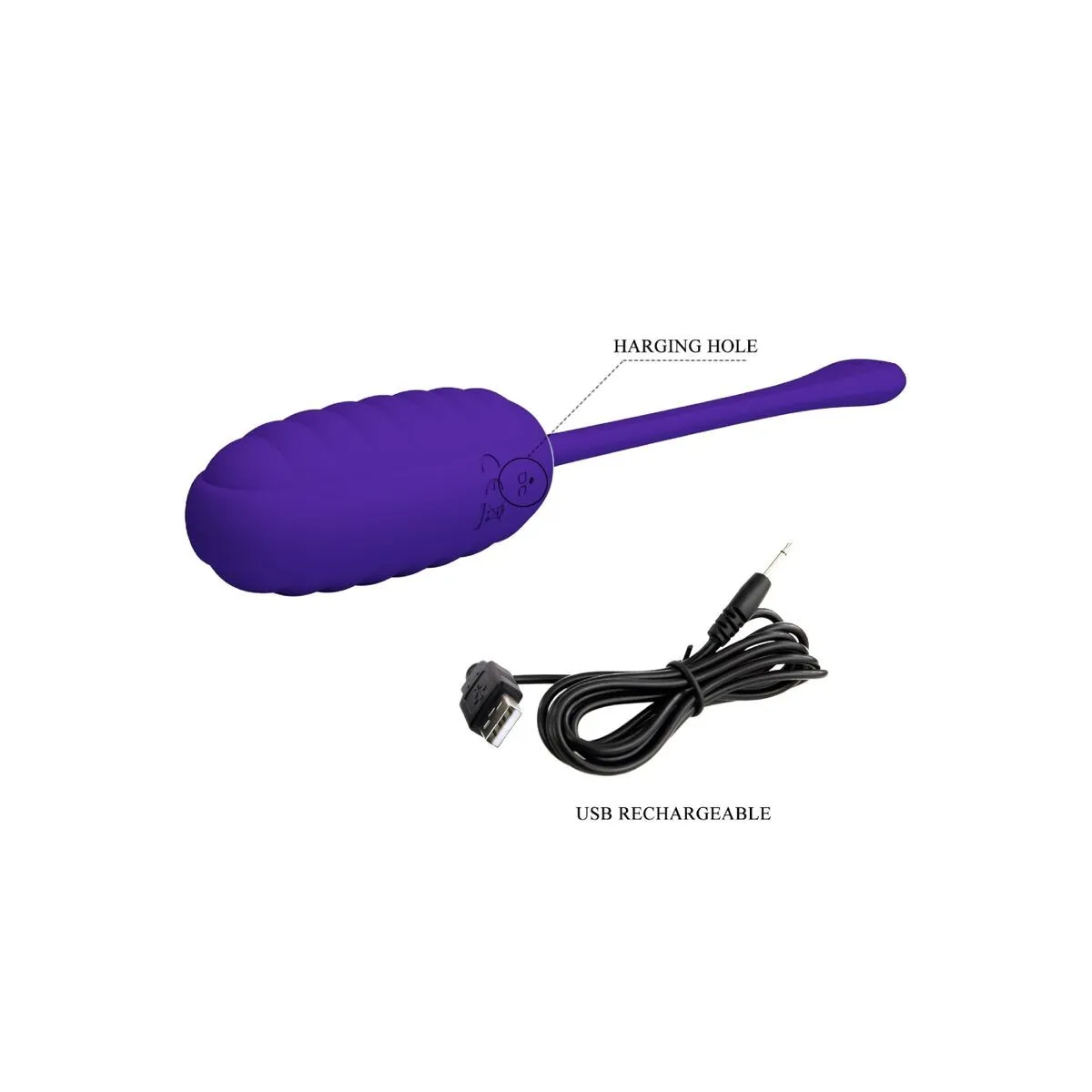 Kirk wiederaufladbares Vibrationsei Lila von Pretty Love Smart | Fesselliebe.de