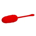 Vibrierendes Ei mit Roter wiederaufladbarer Meerestextur von Pretty Love Smart