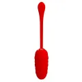Vibrierendes Ei mit Roter wiederaufladbarer Meerestextur von Pretty Love Smart