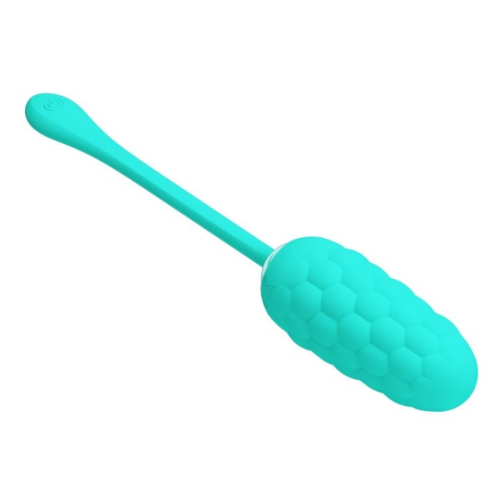 Vibrierendes Ei mit wiederaufladbarer Meerestextur In Aquagrün von Pretty Love Smart | Fesselliebe.de