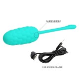 Vibrierendes Ei mit wiederaufladbarer Meerestextur In Aquagrün von Pretty Love Smart | Fesselliebe.de