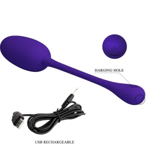Knucker Purple wiederaufladbares Vibrations-Ei von Pretty Love Flirtation