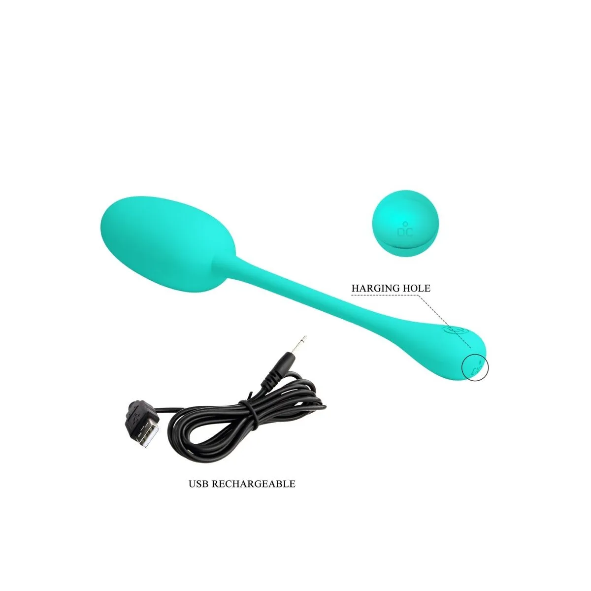 Knucker Water Green wiederaufladbares Vibrations-Ei von Pretty Love Flirtation | Fesselliebe.de