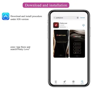 Jayleen Vibrator mit App-Fernbedienung Lila von Pretty Love Led