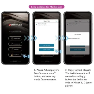 Jayleen Vibrator mit App-Fernbedienung Lila von Pretty Love Led