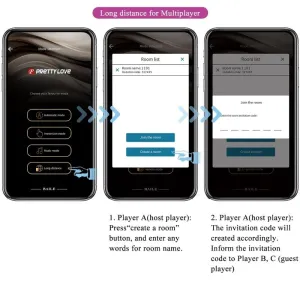 Catalina Vibrator App mit Fernbedienung Lila von Pretty Love Led