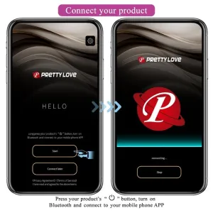 Catalina Vibrator App mit Fernbedienung Lila von Pretty Love Led